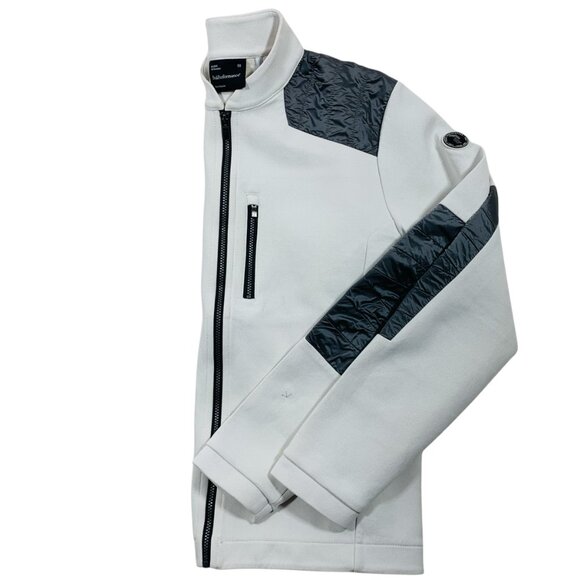 Peak Performance White and Gray Zip Up Sweater - Picture 3 of 16
